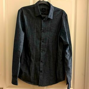 Armani Exchange Black Dress Shirt